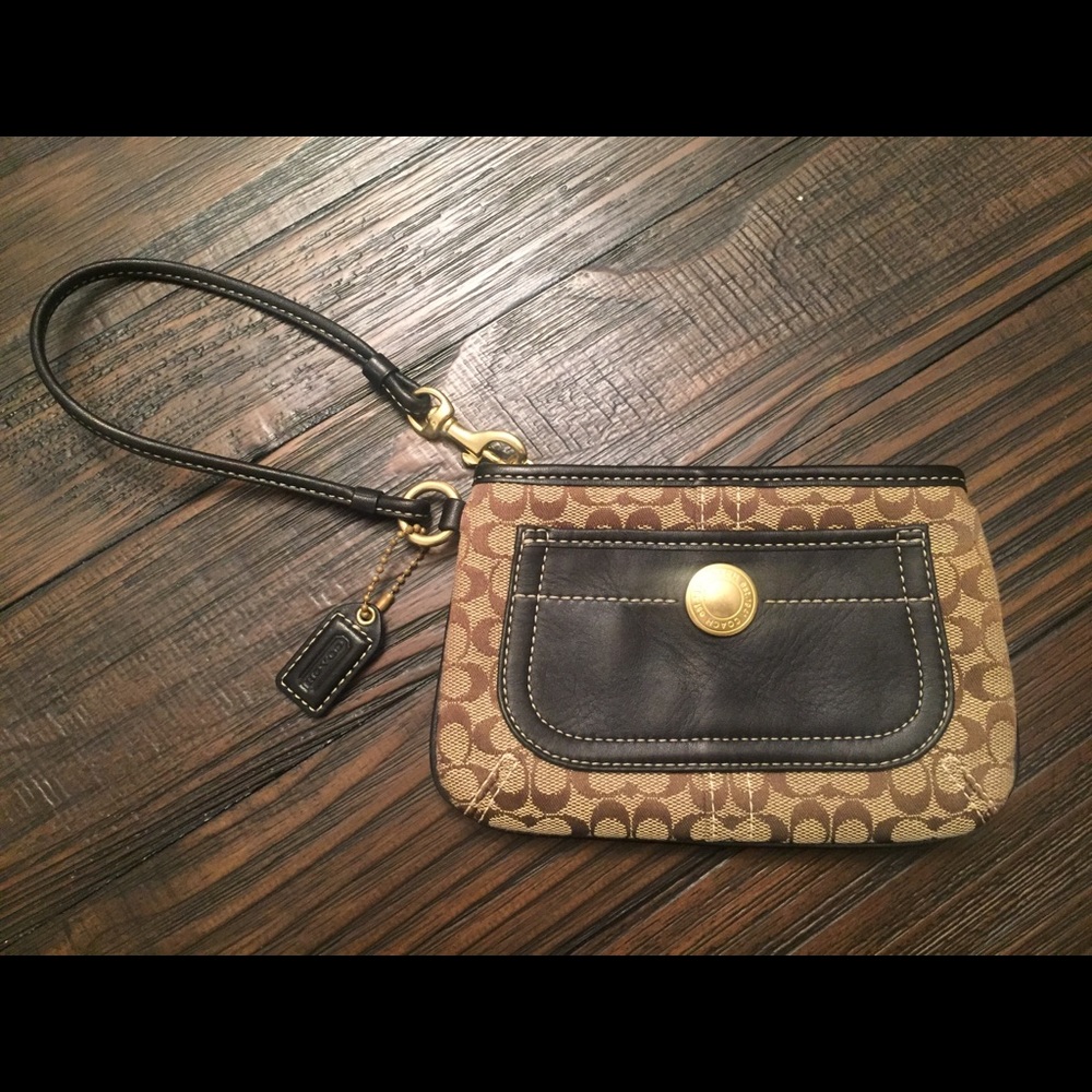 Coach mini wristlet - brand new